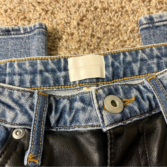 Jonathan Simkhai Two-Tone Ankle Jeans - Picture 13 of 14